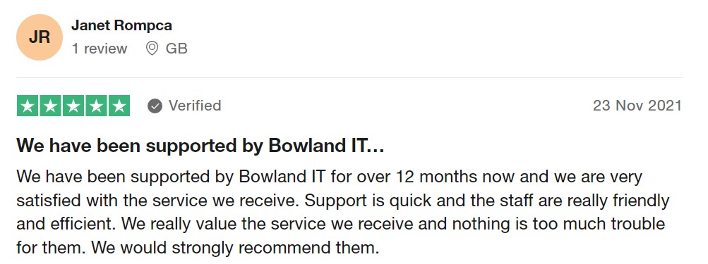 Business IT Support Bowland IT